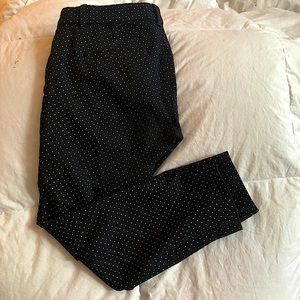 Gap Skinny Ankle Pants black white diamond 2 P
